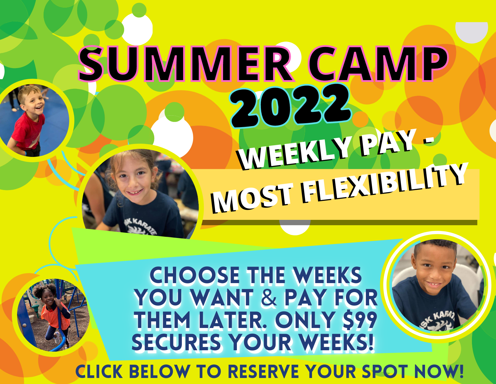 Summer Camp Weekly Pay